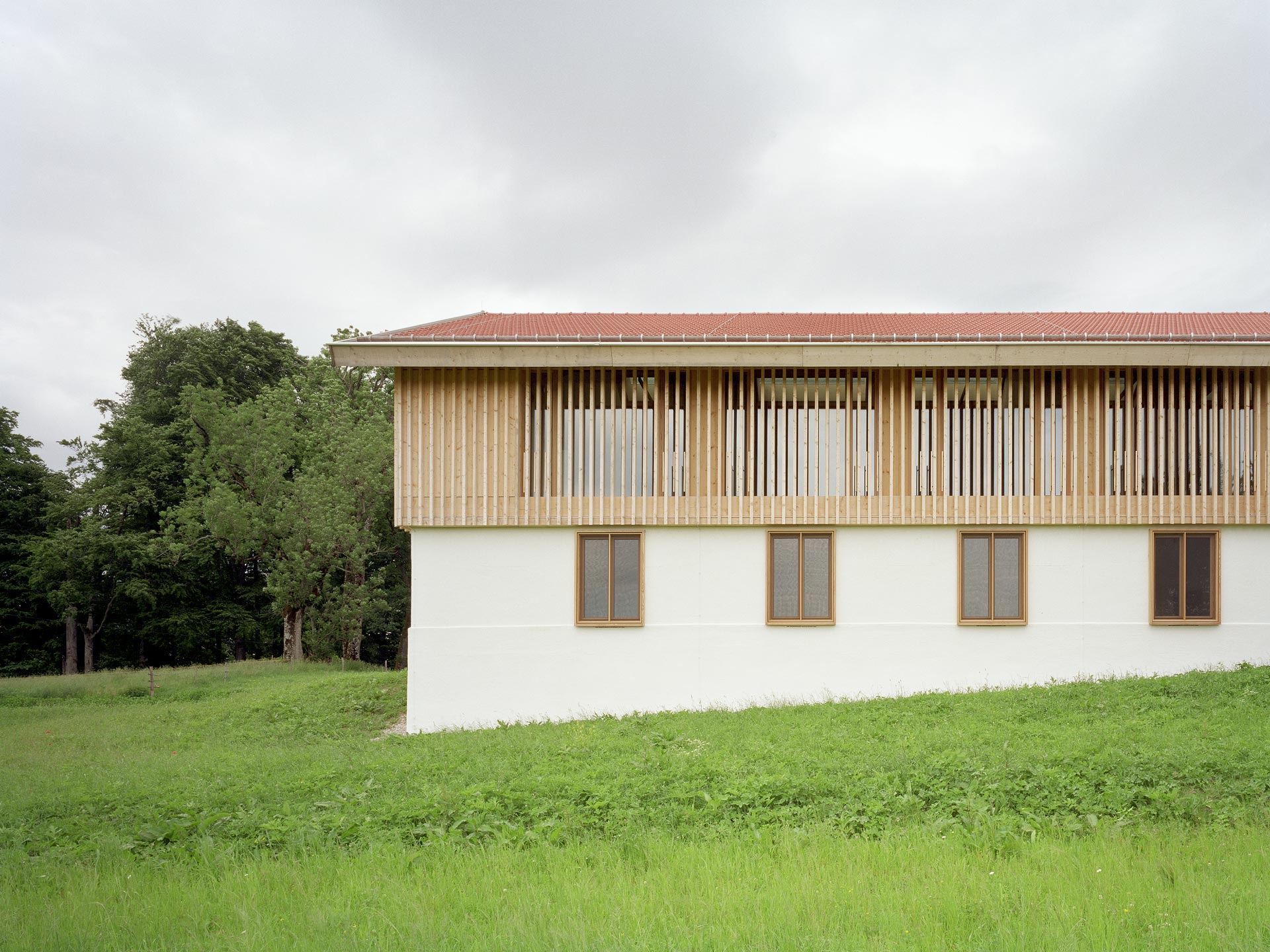 Positif au climat: Domaine de Karpfsee, Maison Allongée