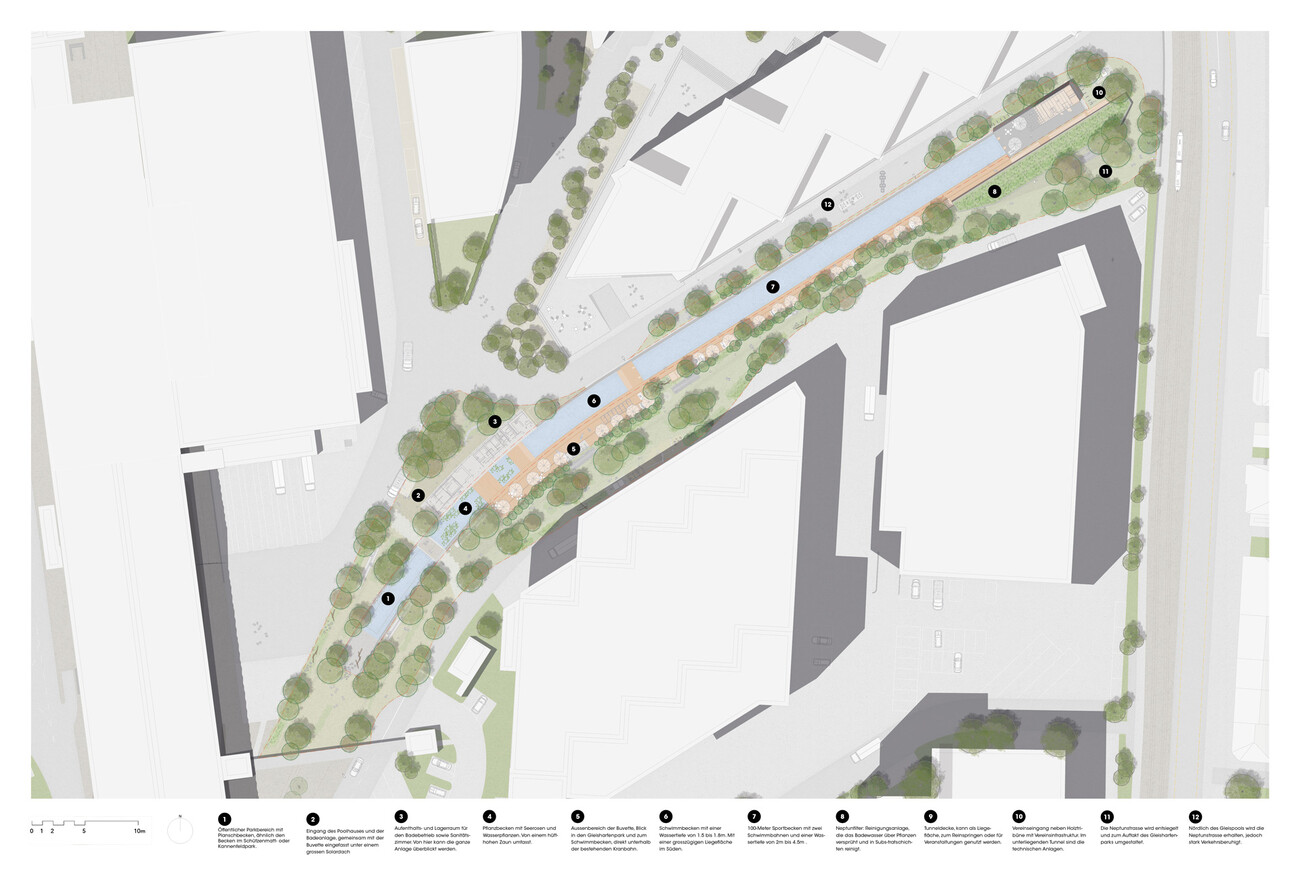 Gleispool Dreispitz: Naturbad auf ehemaligem Industrieareal