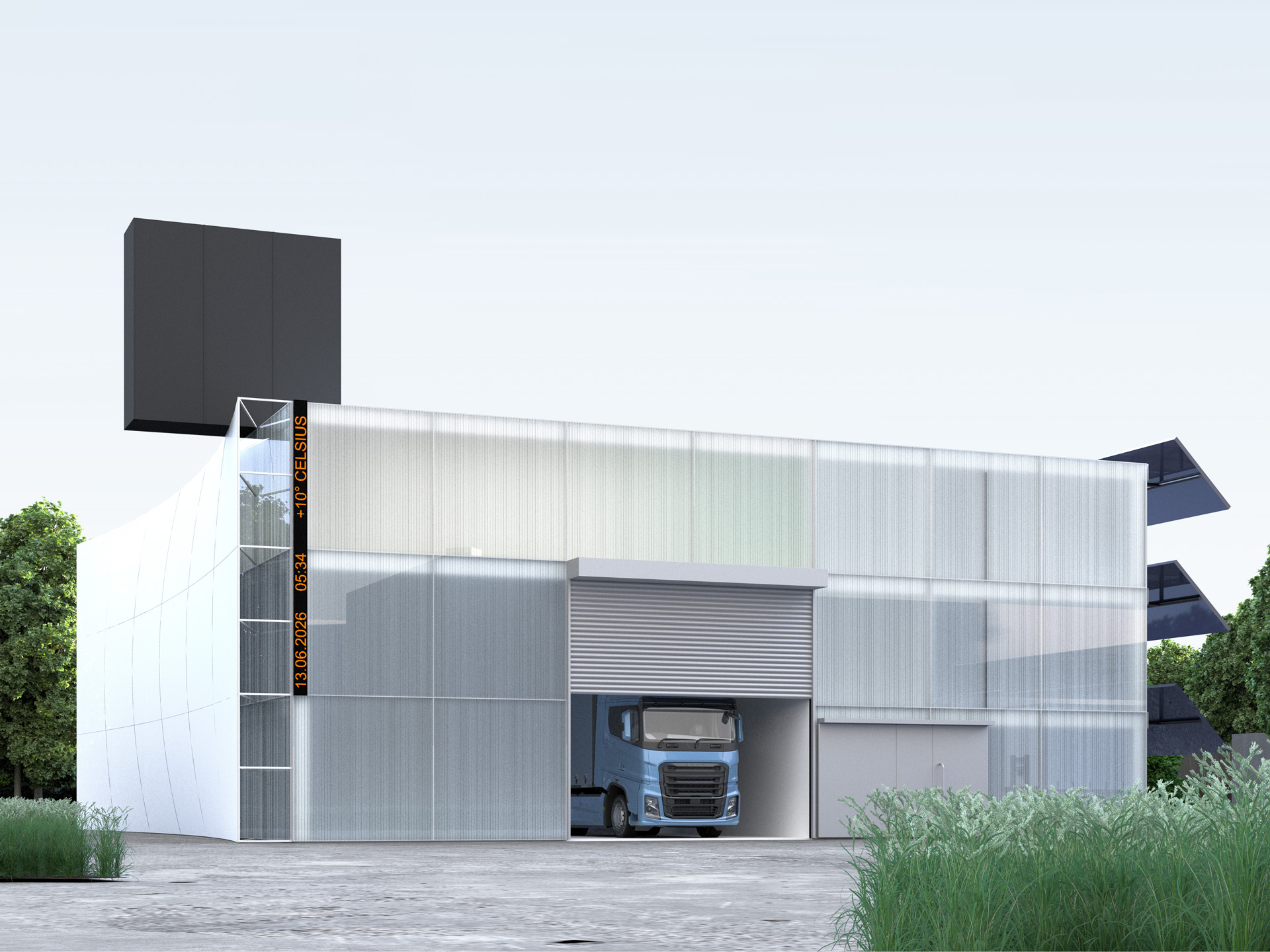 New Construction of Operation- and Office Building