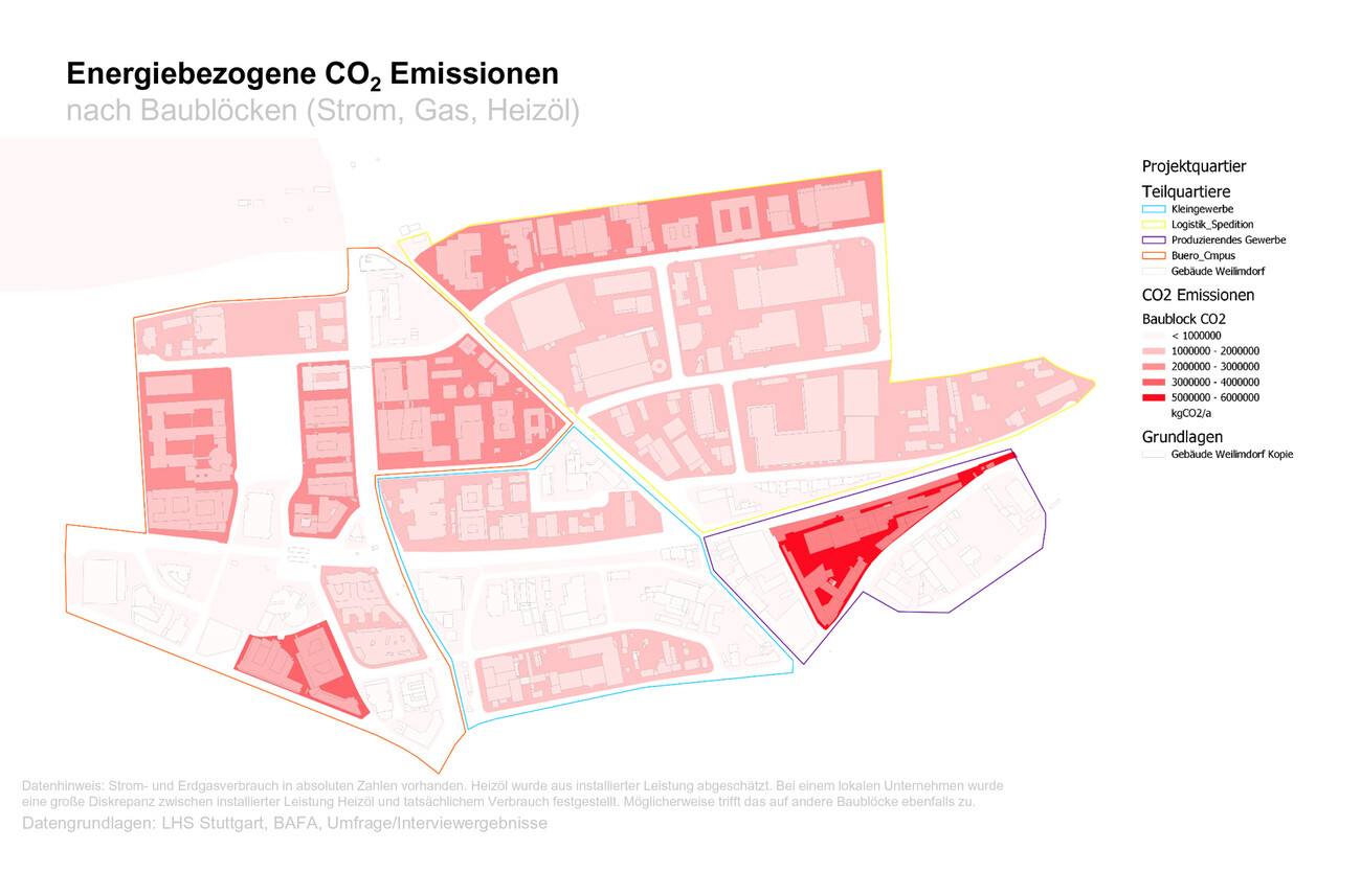 Klimaneutrale Stadt 2035 – Gewerbegebiet Bezirk Weilimdorf