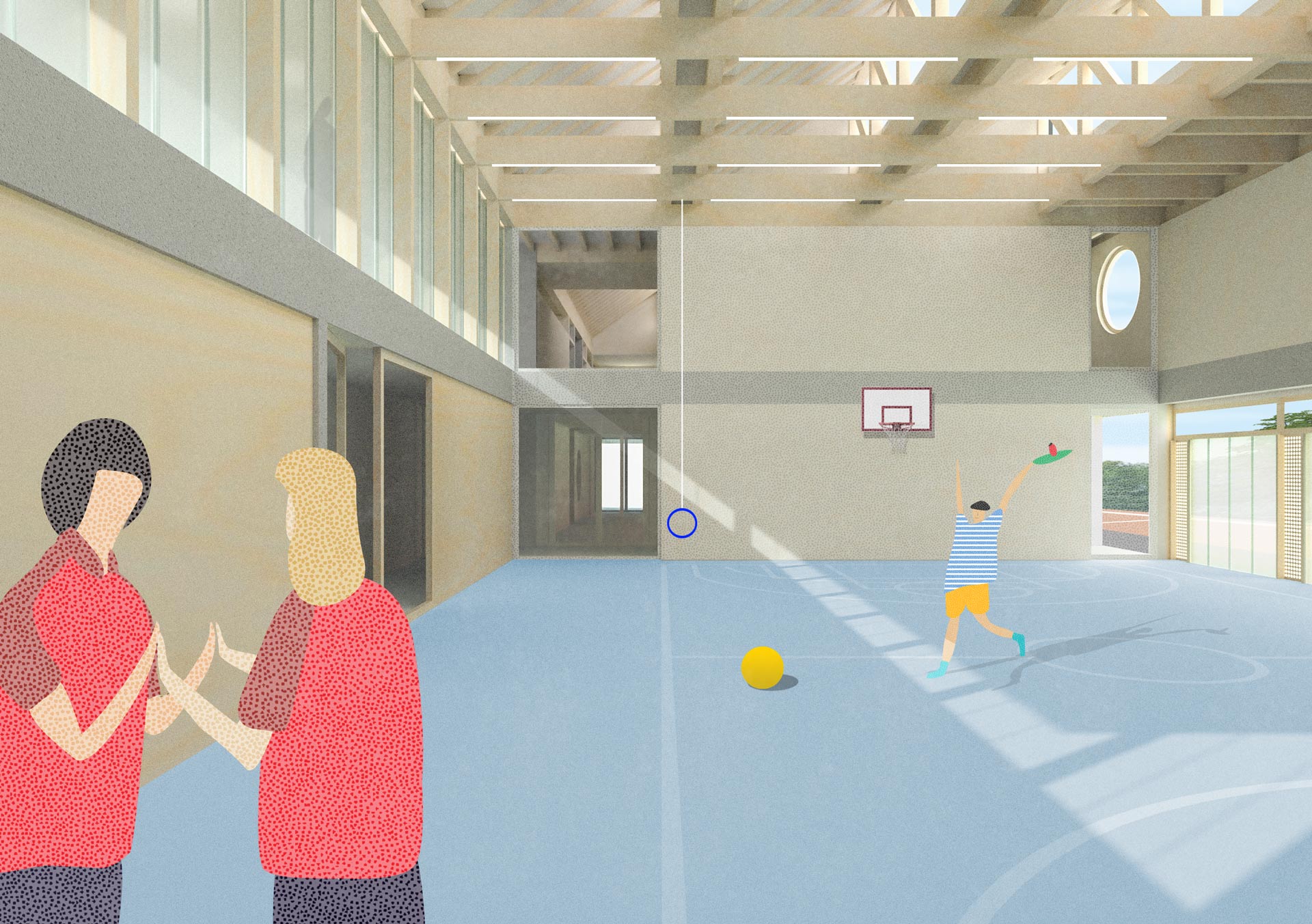 New Gymnasium and Cafeteria for the Hungerbergschule